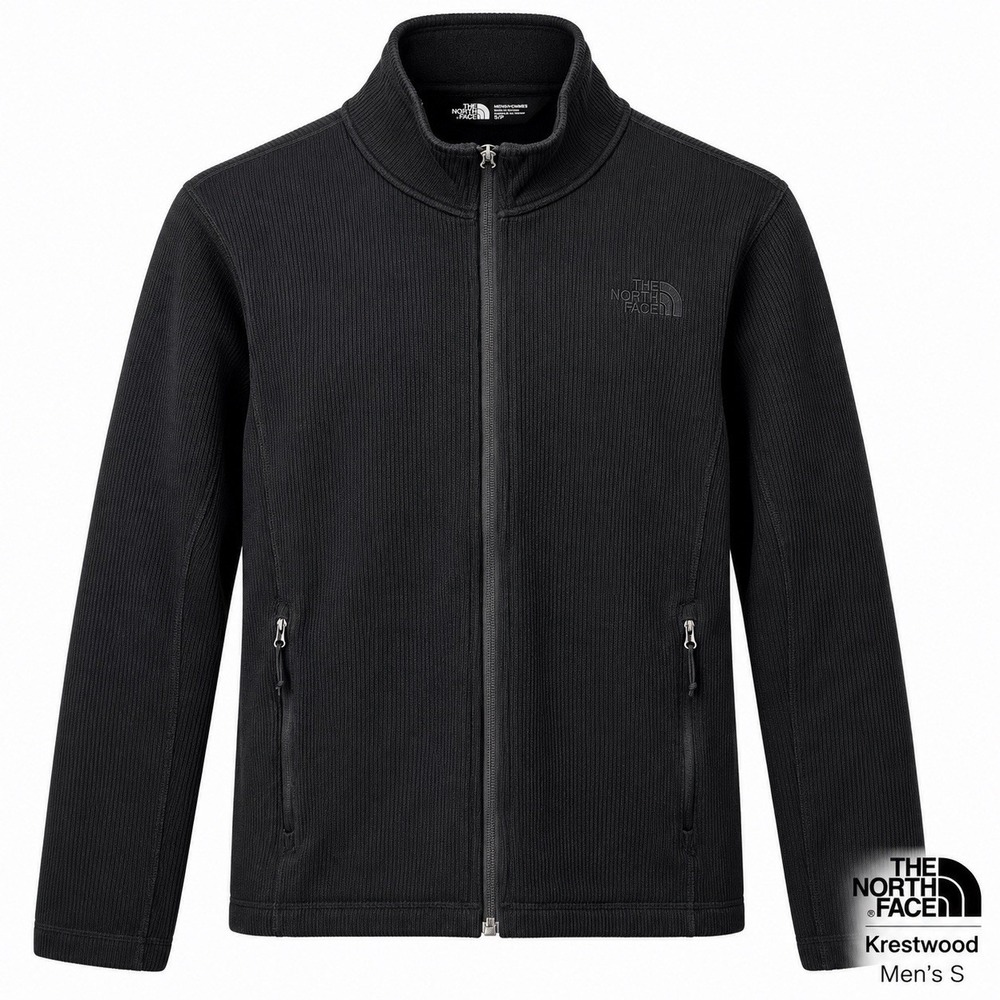 The North Face Krestwood Men's Small Black Full Zip Sweater Fleece Jacket